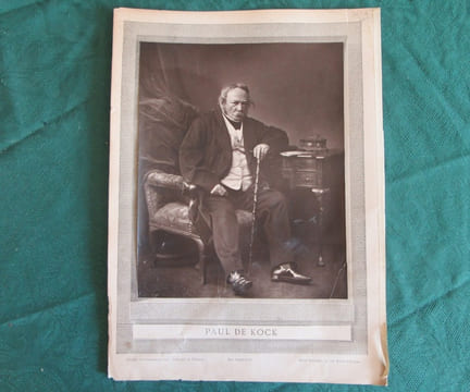 Photographie ancienne de Paul de Kock - Cliché Bertall.. BERTALL (Charles Albert d'Arnoux)