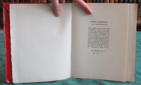 Code civil - livre premier des personnes.