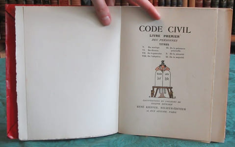 Code civil - livre premier des personnes.