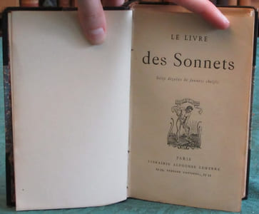 Le livre des Sonnets - seize dizains de sonnets choisis.