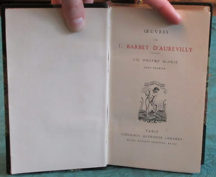Oeuvres de J. Barbey d'Aurévilly - Un prêtre marié - 2 volumes.. BARBEY D'AUREVILLY Jules