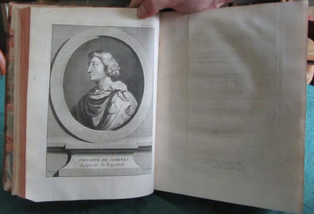 Mémoires de Messire Philippe de Commines (Comines), seigneur d'Argenton. 4 volumes.