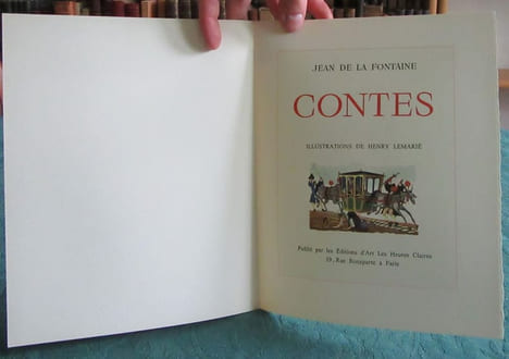 Contes de Jean de La Fontaine. 3 volumes illustré par Lemarié.. LA FONTAINE Jean de