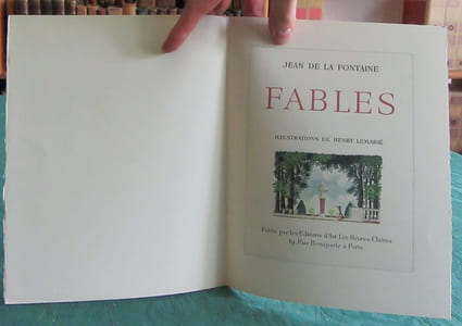Fables de Jean de La Fontaine. 3 volumes illustré par Lemarié.