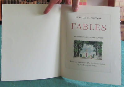 Fables de Jean de La Fontaine. 3 volumes illustré par Lemarié.