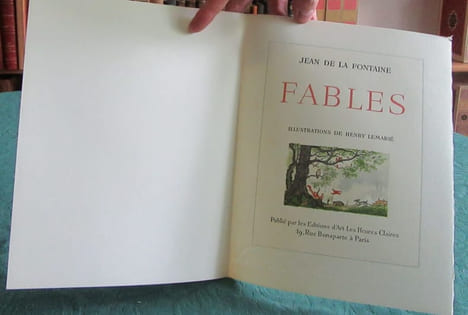Fables de Jean de La Fontaine. 3 volumes illustré par Lemarié.. LA FONTAINE Jean de