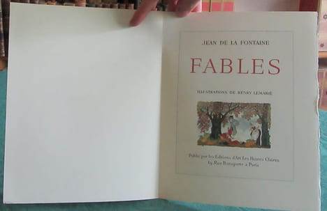 Fables de Jean de La Fontaine. 3 volumes illustré par Lemarié.. LA FONTAINE Jean de
