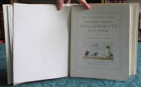 L'Ingénieux Hidalgo Don Quichotte de la Manche. 4 volumes illustré par Lemarié.