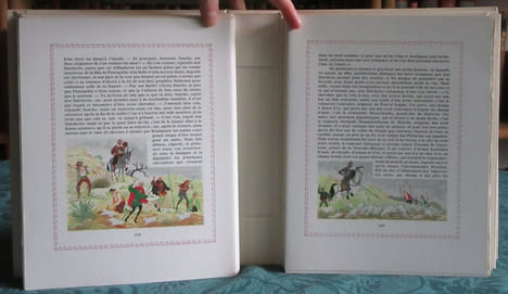 L'Ingénieux Hidalgo Don Quichotte de la Manche. 4 volumes illustré par Lemarié.. CERVANTES SAAVEDRA Miguel de