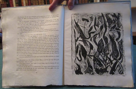 Description d'un combat illustré par Jean Michel Atlan