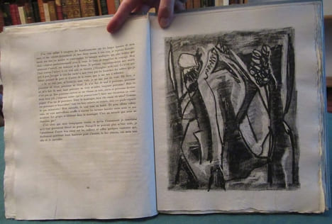 Description d'un combat illustré par Jean Michel Atlan. KAFKA Franz