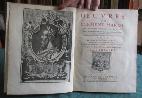 Oeuvres de Clément Marot. 4 volumes.. MAROT Clément
