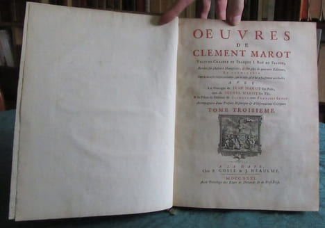 Oeuvres de Clément Marot. 4 volumes.. MAROT Clément