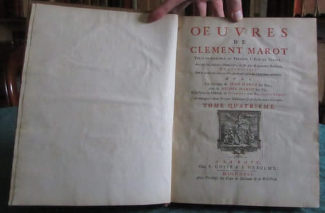 Oeuvres de Clément Marot. 4 volumes.. MAROT Clément