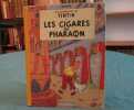 Tintin, Les cigares du Pharaon. (Dos jaune) B14. Édition originale.. HERGE