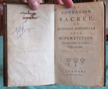 La contagion sacrée ou histoire naturelle de la superstition - 2 volumes - Édition originale