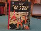 Tintin - On a marché sur la lune - (Dos rouge B11) - Édition originale.. HERGE