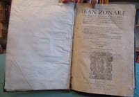 Chroniques ou annales de Jean Zonare - Edition originale 1560