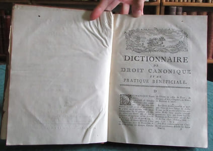 Dictionnaire de droit canonique et de pratique bénéficiale - 4 volumes
