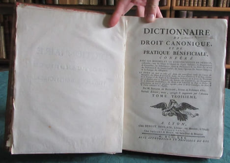 Dictionnaire de droit canonique et de pratique bénéficiale - 4 volumes. DURAND DE MAILLANE