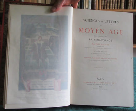 Sciences et Lettres au Moyen-Âge et à l'époque de La Renaissance.. LACROIX Paul (Bibliophile Jacob)