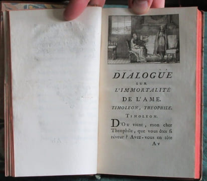 Quatre dialogues; I. Sur l'immortalité de l’Ame. II. Sur l’Existence de Dieu. III. Sur la Providence. IV. Sur la Religion.. CHOISY Francois Timoleon ...
