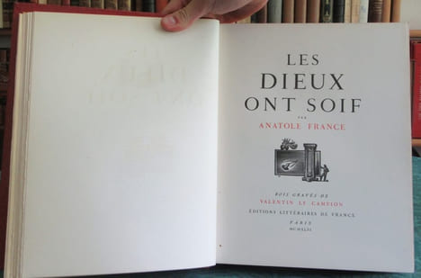 Les Dieux ont soif. FRANCE Anatole