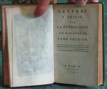Lettres à Emilie sur la mythologie. 6 tomes en 3 volumes illustrés Queverdo. DEMOUSTIER Charles-Albert