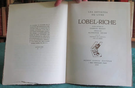 Les artistes du livre - Lobel-Riche