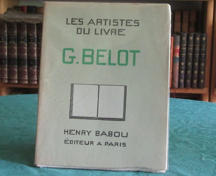 Les artistes du livre - Gabriel Belot. MAUCLAIR Camille