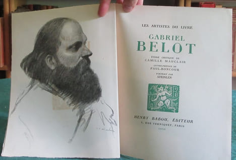 Les artistes du livre - Gabriel Belot. MAUCLAIR Camille