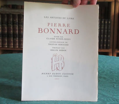 Les artistes du livre - Pierre Bonnard. ROGER-MARX Claude