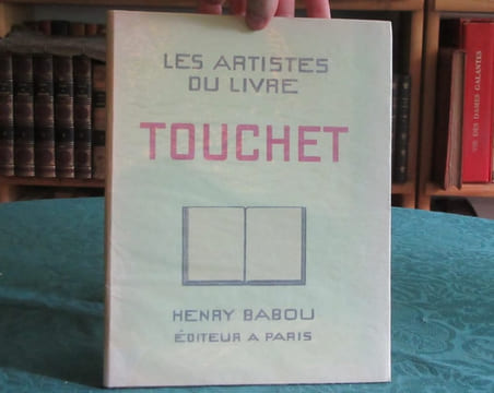 Les artistes du livre - Jacques Touchet - avec 1 aquarelle originale. BABOU Henri