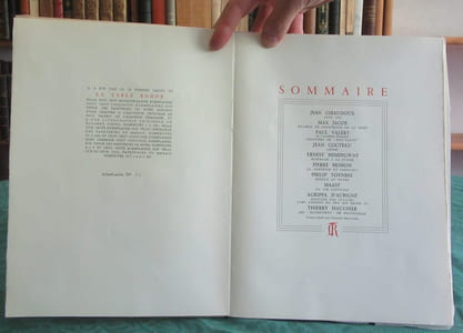 La Table ronde - 1944 - N°1 - Édition originale numérotée avec 2 lithos.
