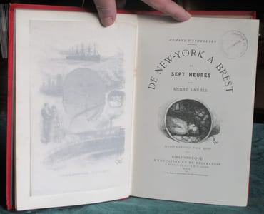 De New-York à Brest en sept heures ( cartonnage à la fougère ) 1889