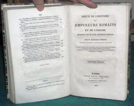 Précis de l'Histoire Romaine.Précis de l'Histoire des Empereurs Romains et de l'église.. DU ROZOIR Charles - DUMONT Edouard