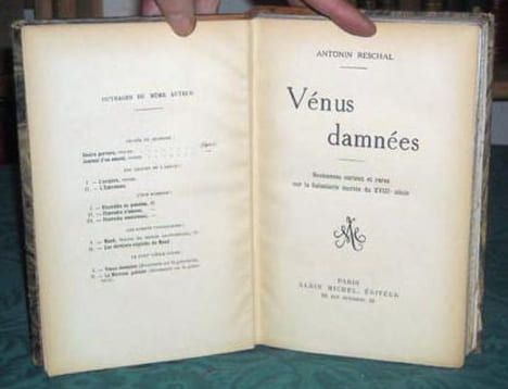 Vénus damnées.. RESCHAL Antonin
