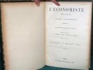 L'économiste Français 1918. 1er volume.. LEROY-BEAULIEU Paul