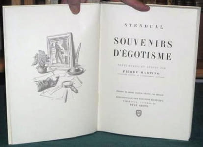 Souvenirs d'égotisme.