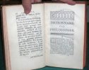 La petite encyclopédie ou dictionnaire des philosophes.. CHAUMEIX Abraham Joseph de