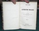 Histoire de la Littérature française par H.G. Moke. 2 volumes.. MOKE H.G.