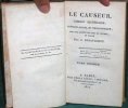 Le causeur, Ambigu littéraire, critique, moral et philosophique, par une société de gens de lettres. 2 volumes.. DUSAULCHOY Joseph