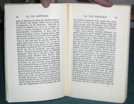 La foi difficile - Édition originale.. GUEHENNO Jean