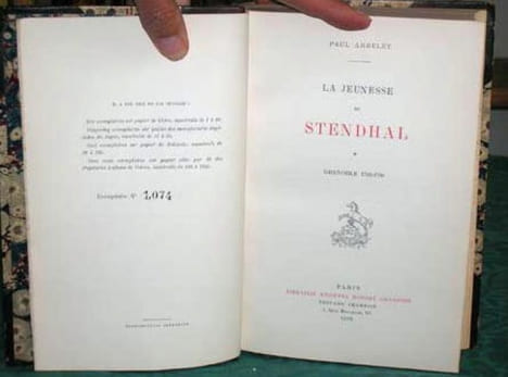 La jeunesse de Stendhal. Tome 1 : Grenoble 1783-1799.. ARBELET Paul