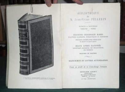 Bibliothèque de M. Jean-Victor Pellerin.