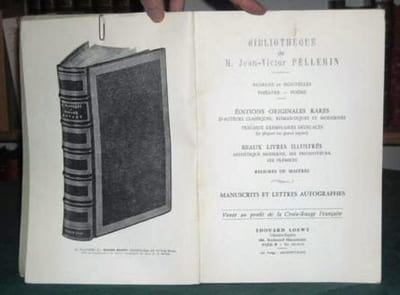 Bibliothèque de M. Jean-Victor Pellerin.