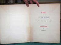 Trio pour Henri Mondor. Alain - Duhamel - Valery - Édition originale.