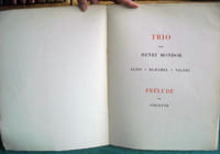 Trio pour Henri Mondor - Alain - Duhamel - Valéry - Édition originale.