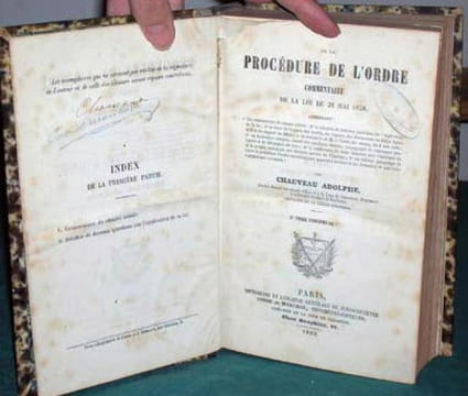 De la procédure de l'ordre - Commentaire de la loi du 21 mai 1858.. CHAUVEAU Adolphe