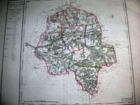 Carte ancienne. Département d'Indre et Loire.